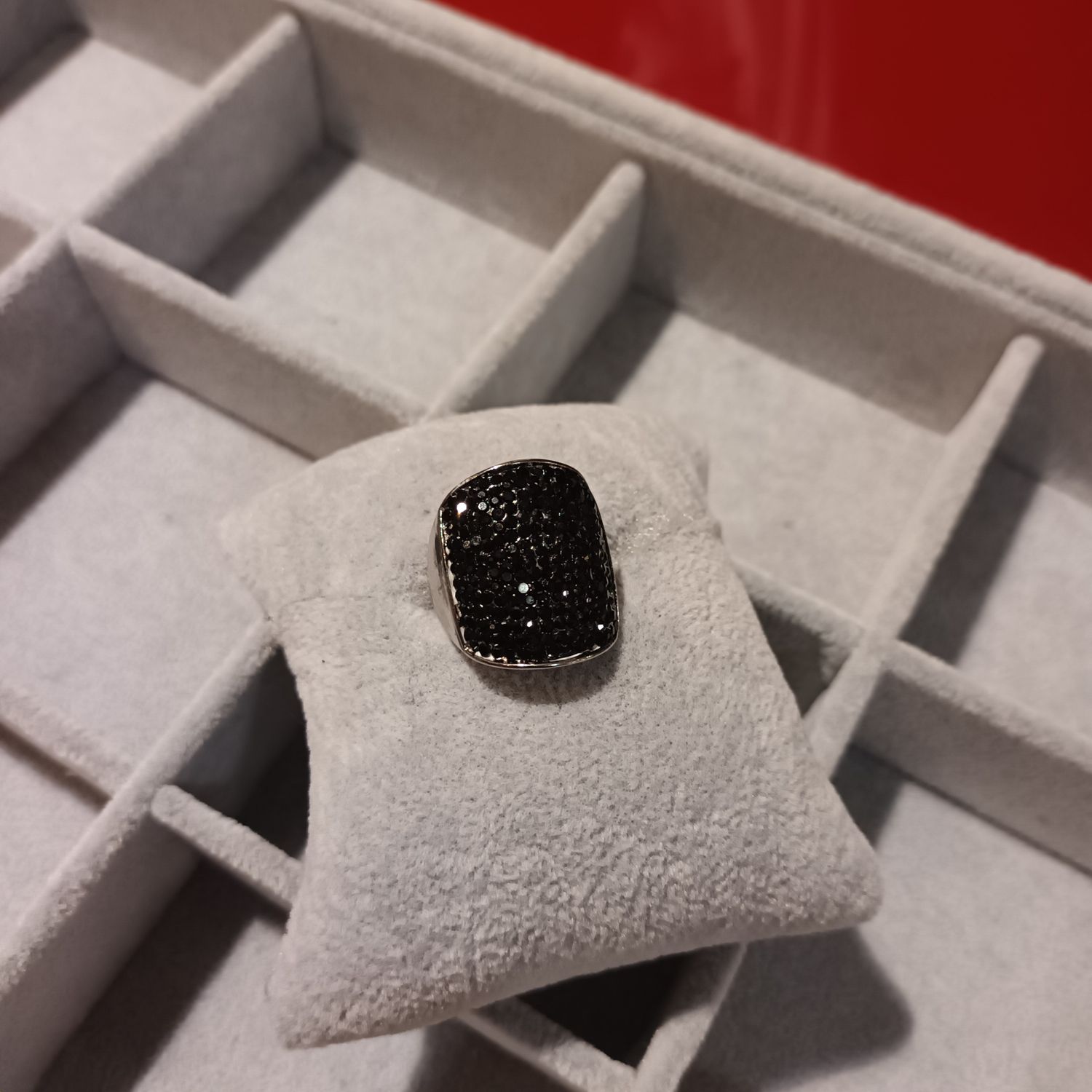 Bague Strass noir