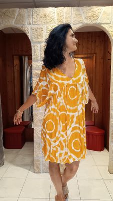 Robe courte Ring jaune