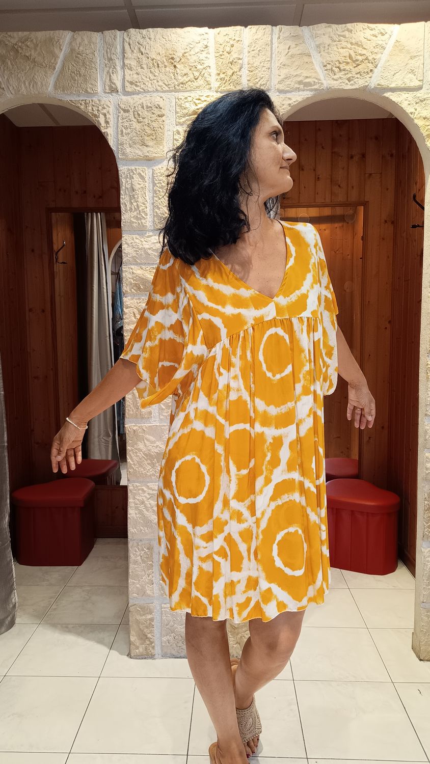 Robe courte Ring jaune