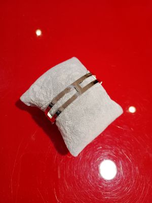 Bracelet Noeud marin acier argenté strass 