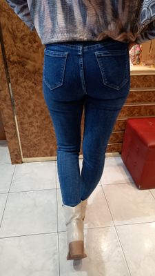 Jean slim bleu foncé 