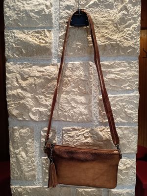 Pochette cuir marron 