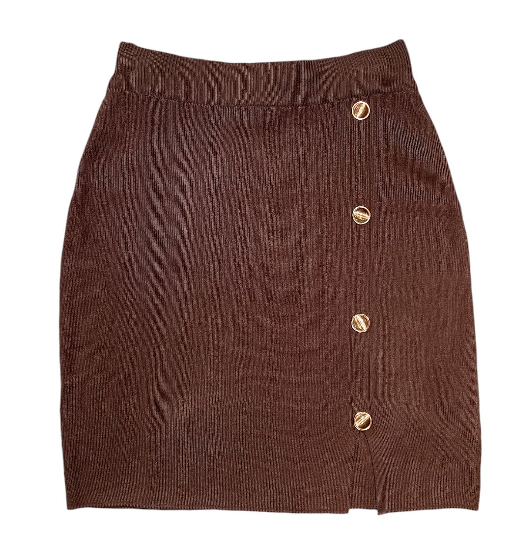 Jupe maille Gina camel