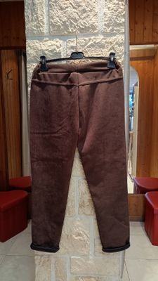 Jogger brillant chocolat
