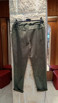 Jogger brillant kaki