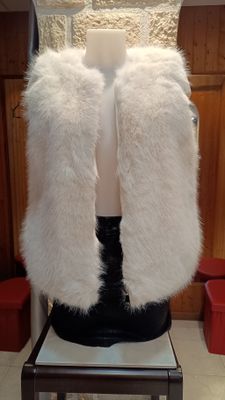 Gilet fourrure blanc