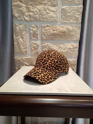 Casquette léopard camel