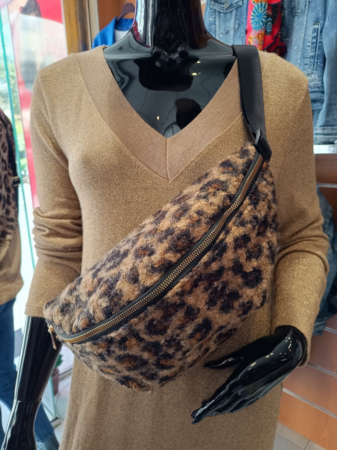 Sac banane bouclette 