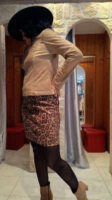 Jupe mini léopard
