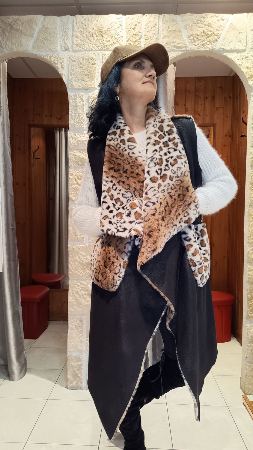 Veste réversible Léo noir