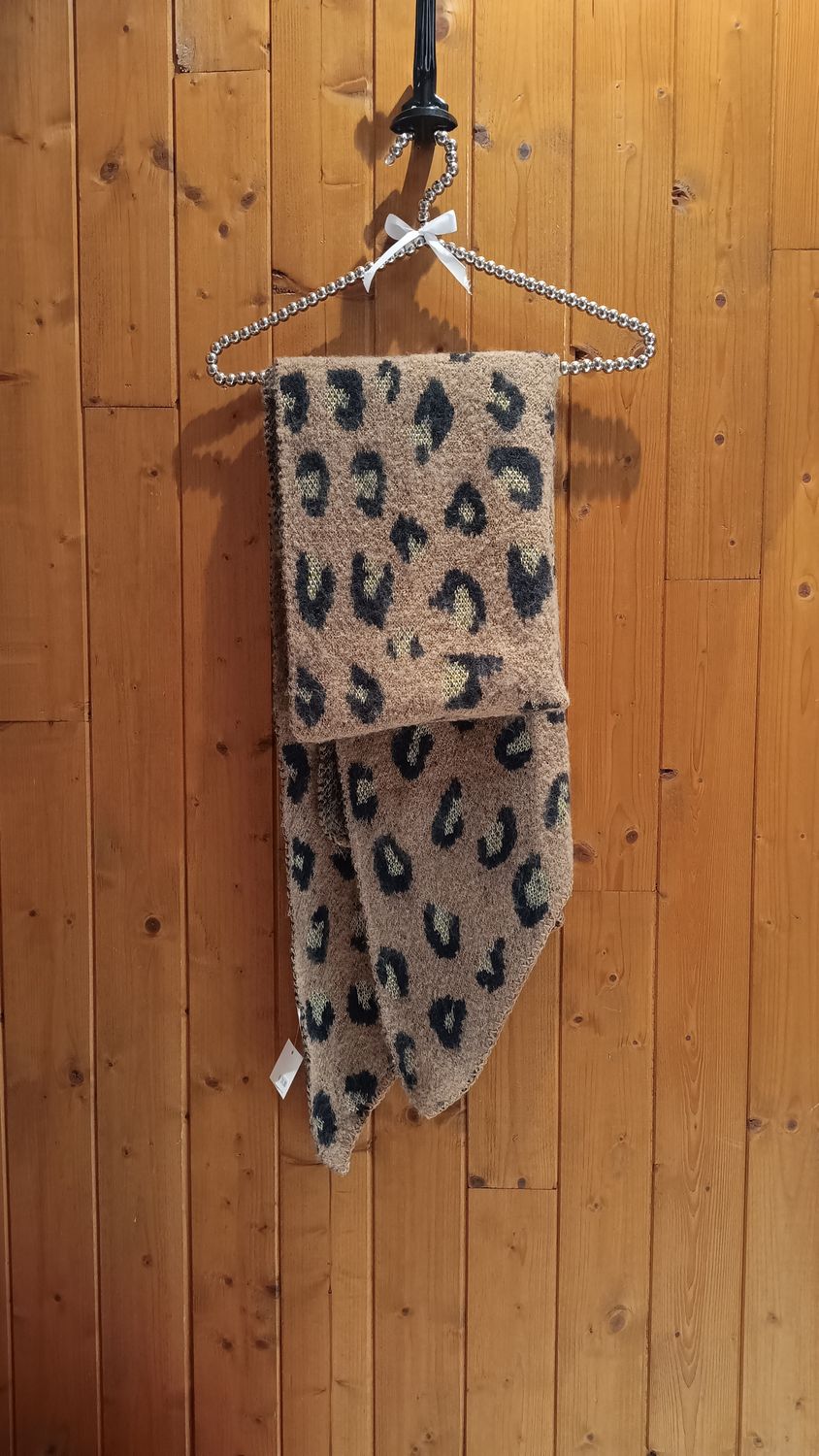 Étole Léo lurex camel