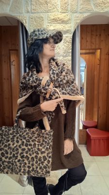 Robe maille Naty choco 