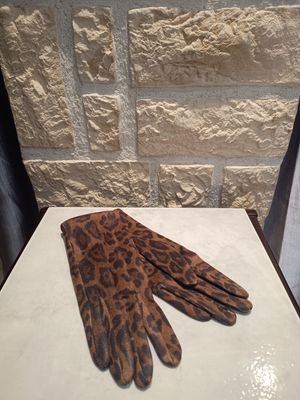 Gants femme imprimé animalier 