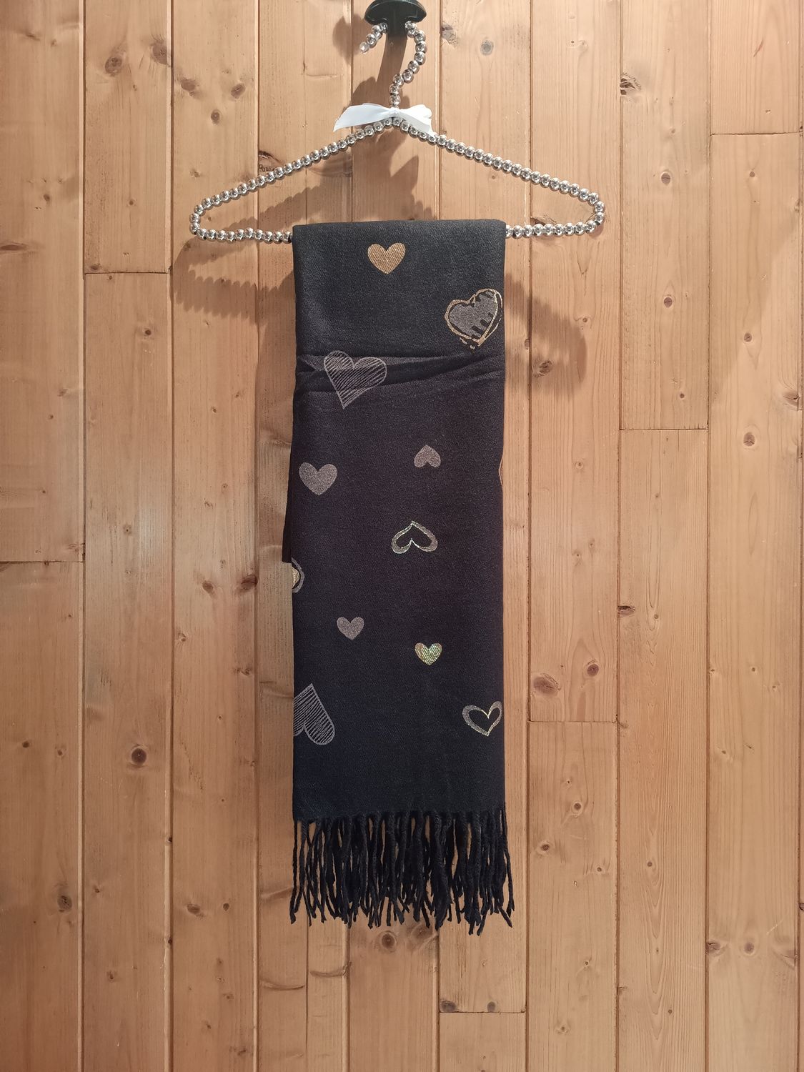 Écharpe Petit coeur noir