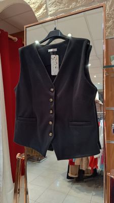 Gilet tailleur noir 