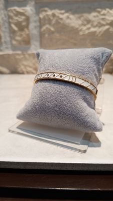 Bracelet jonc brillant blanc 