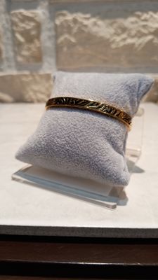 Bracelet jonc zèbre noir