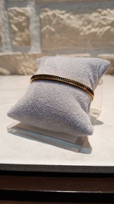 Bracelet jonc gravures noir