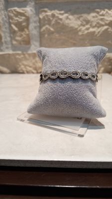 Bracelet Infini strass argenté