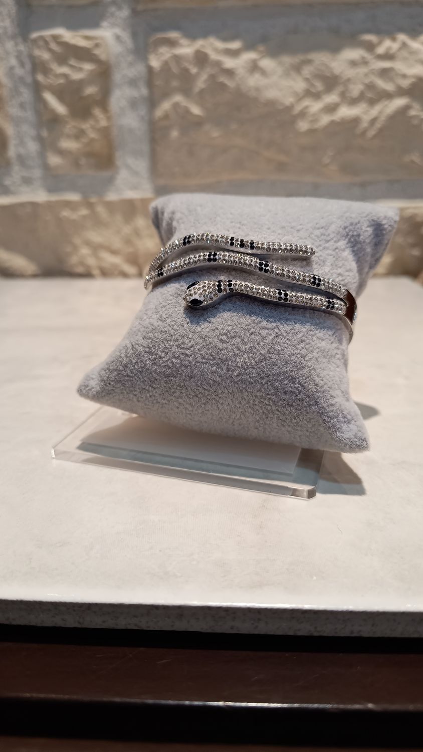 Bracelet Snake double argenté