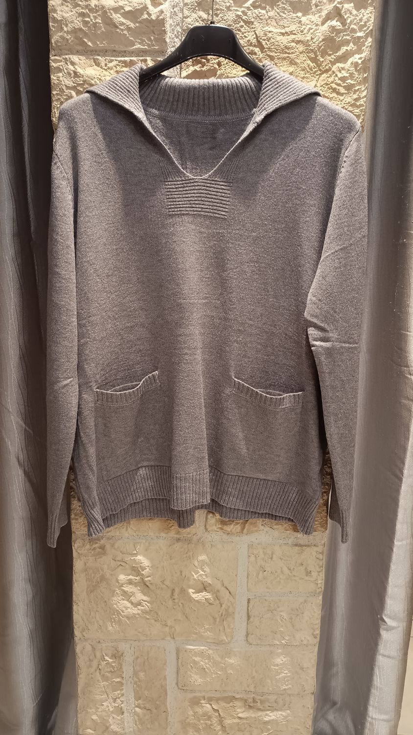 Ensemble maille douce gris 