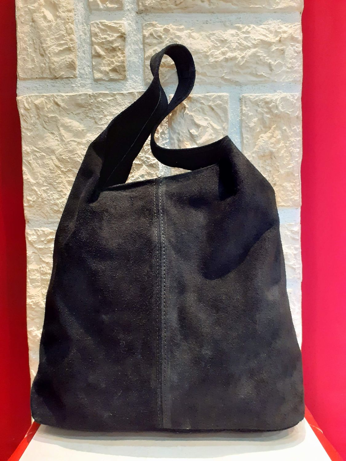 Sac cabas cuir noir