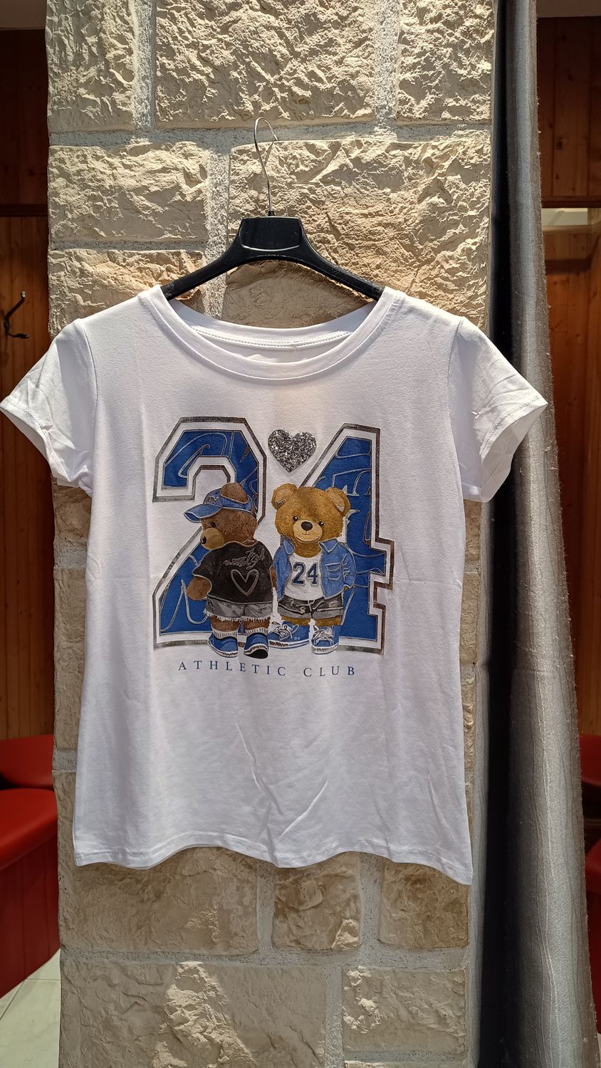 T-shirt Club Ourson bleu 