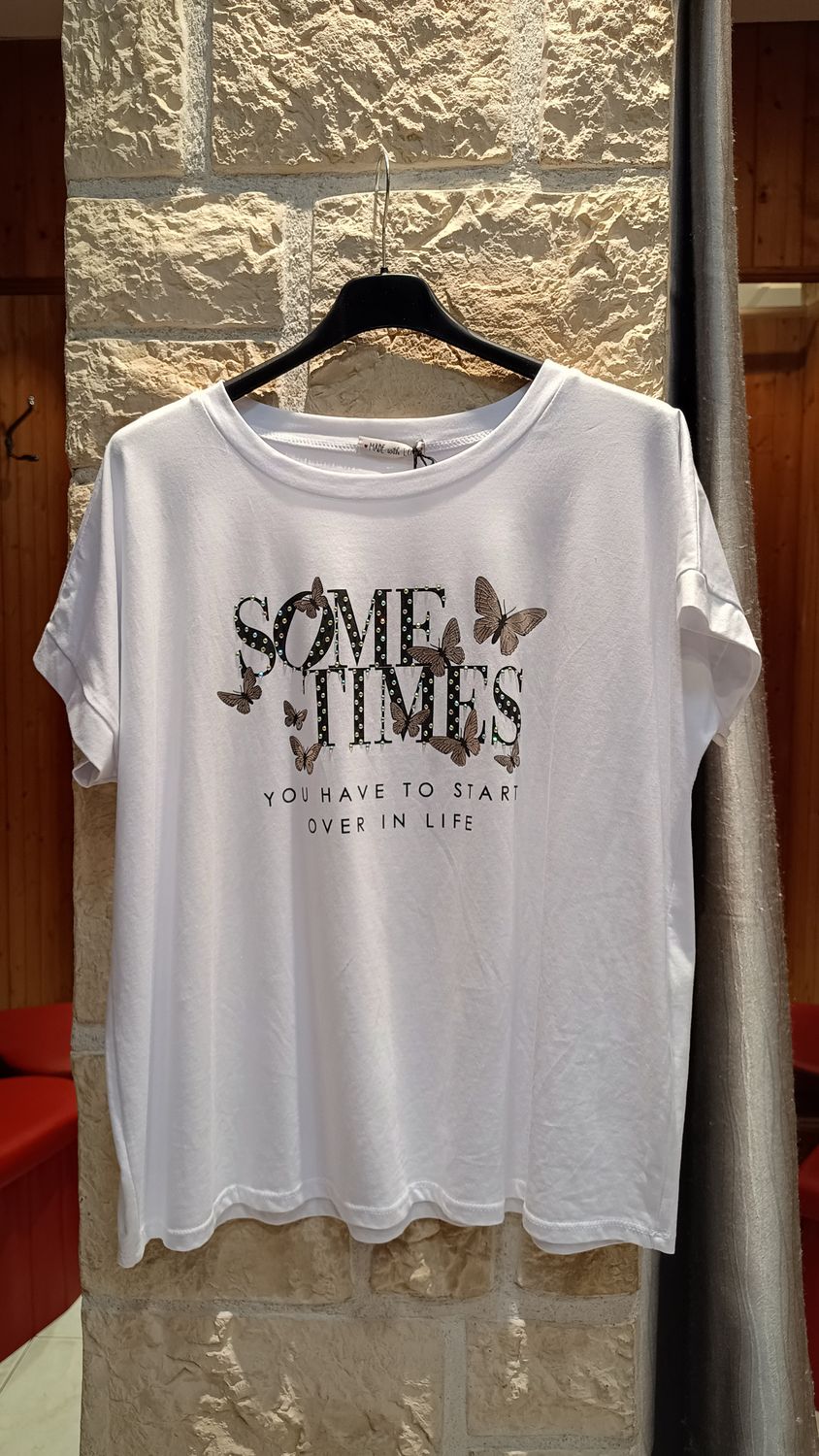 T-shirt Some Times blanc 