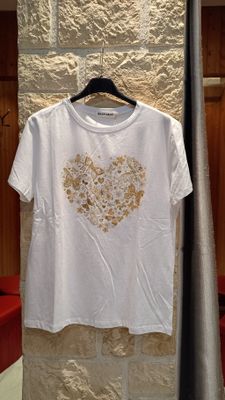 T-shirt Coeur doré 