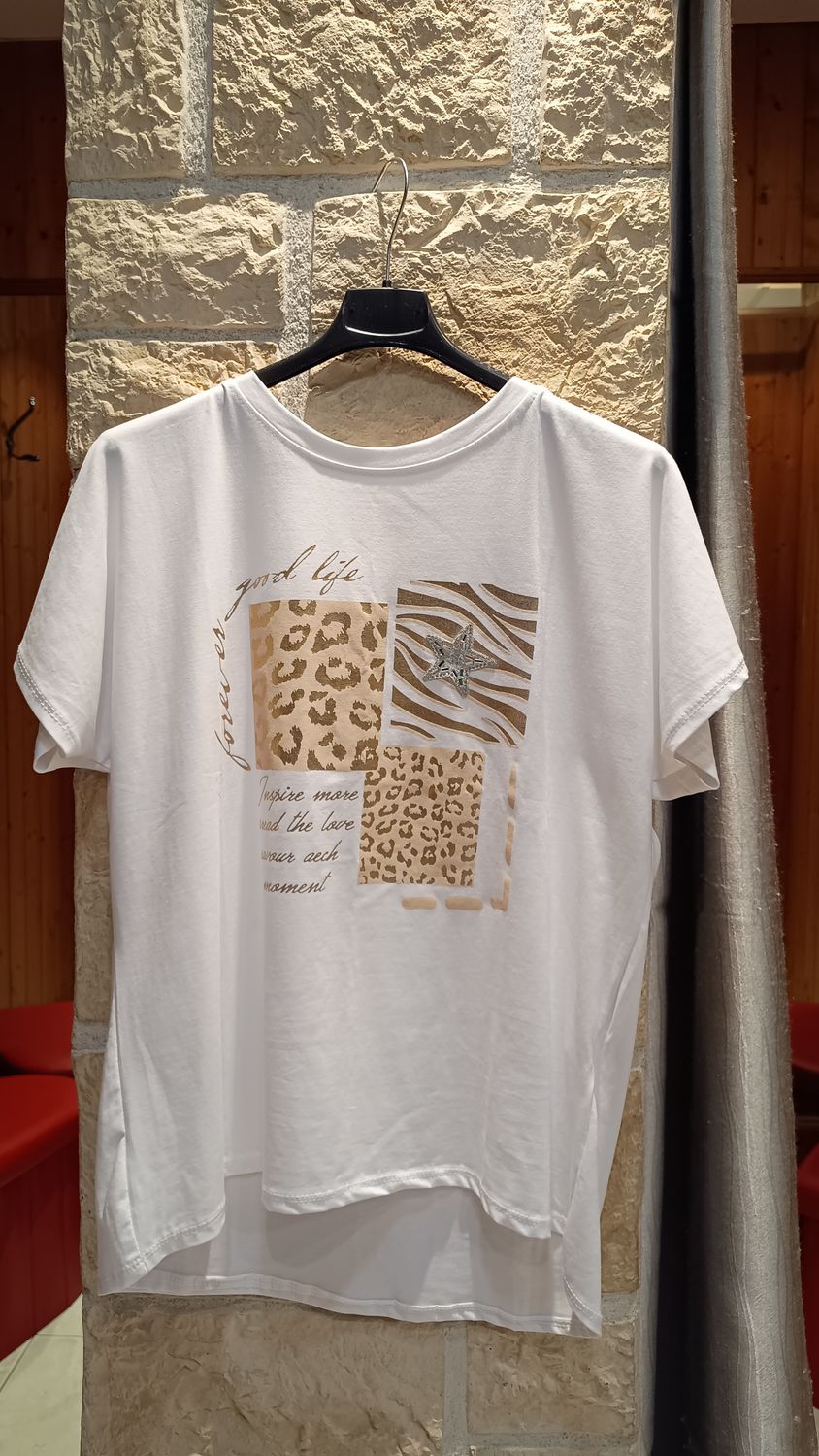 T-shirt Sauvage blanc 