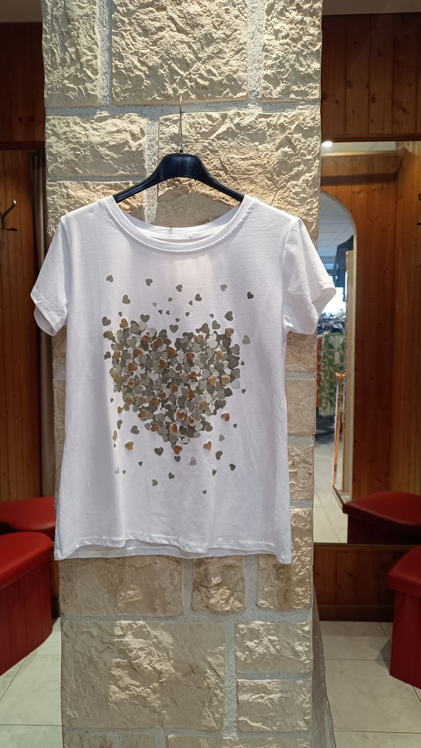 T-shirt Heart kaki 