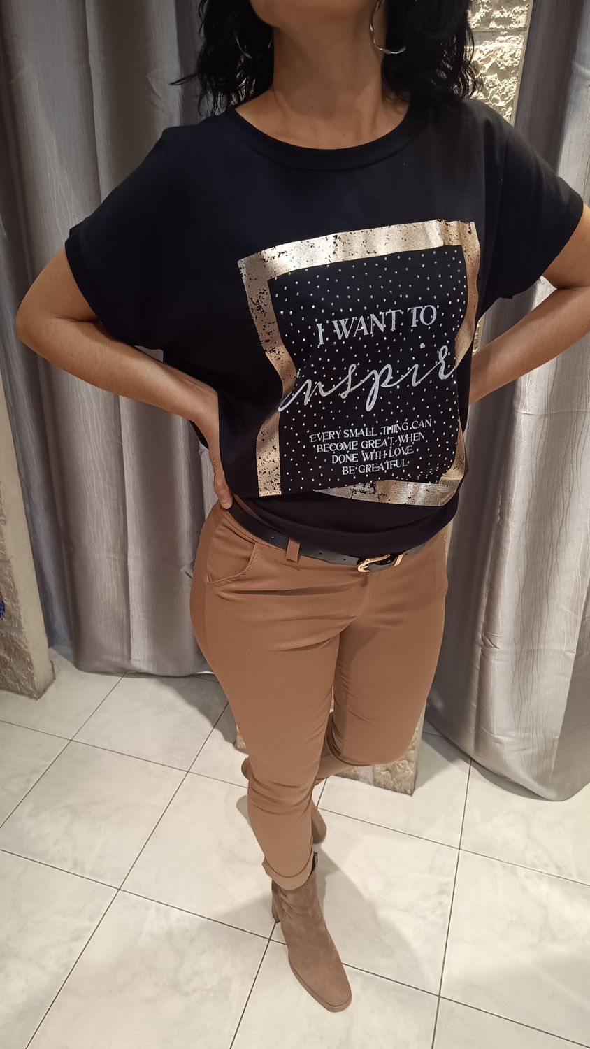 T-shirt Inspire noir