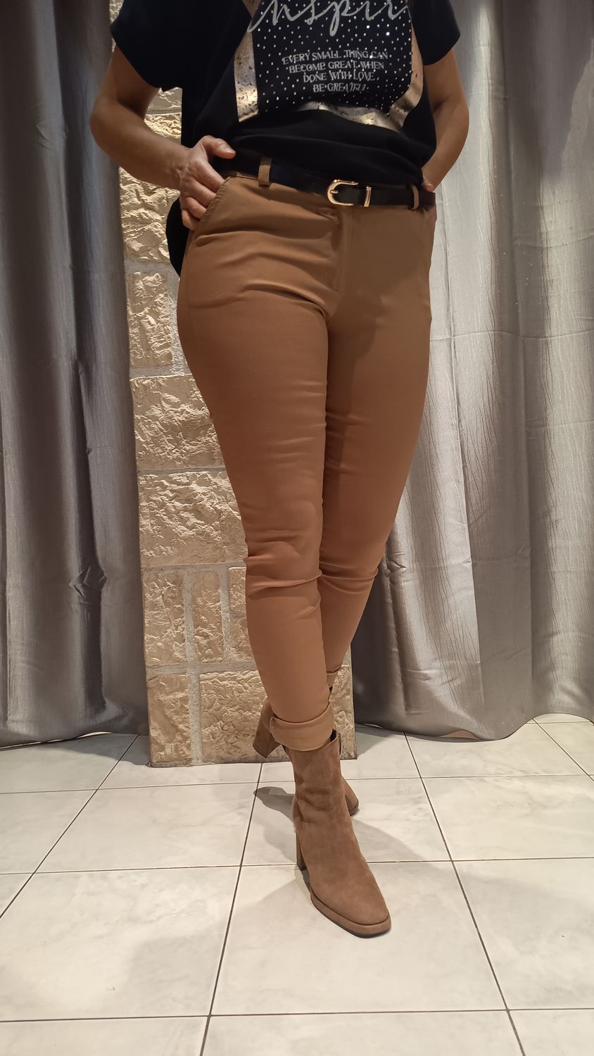 Pantalon Chino camel