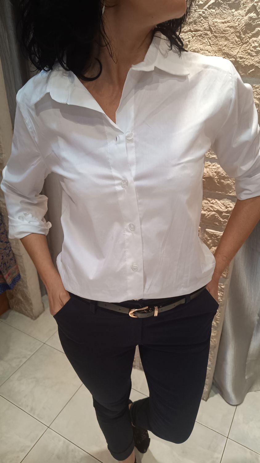 Chemise coton blanc