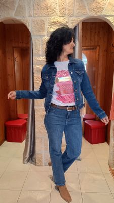 T-shirt Bande rouge 