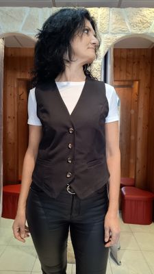 Gilet costume noir
