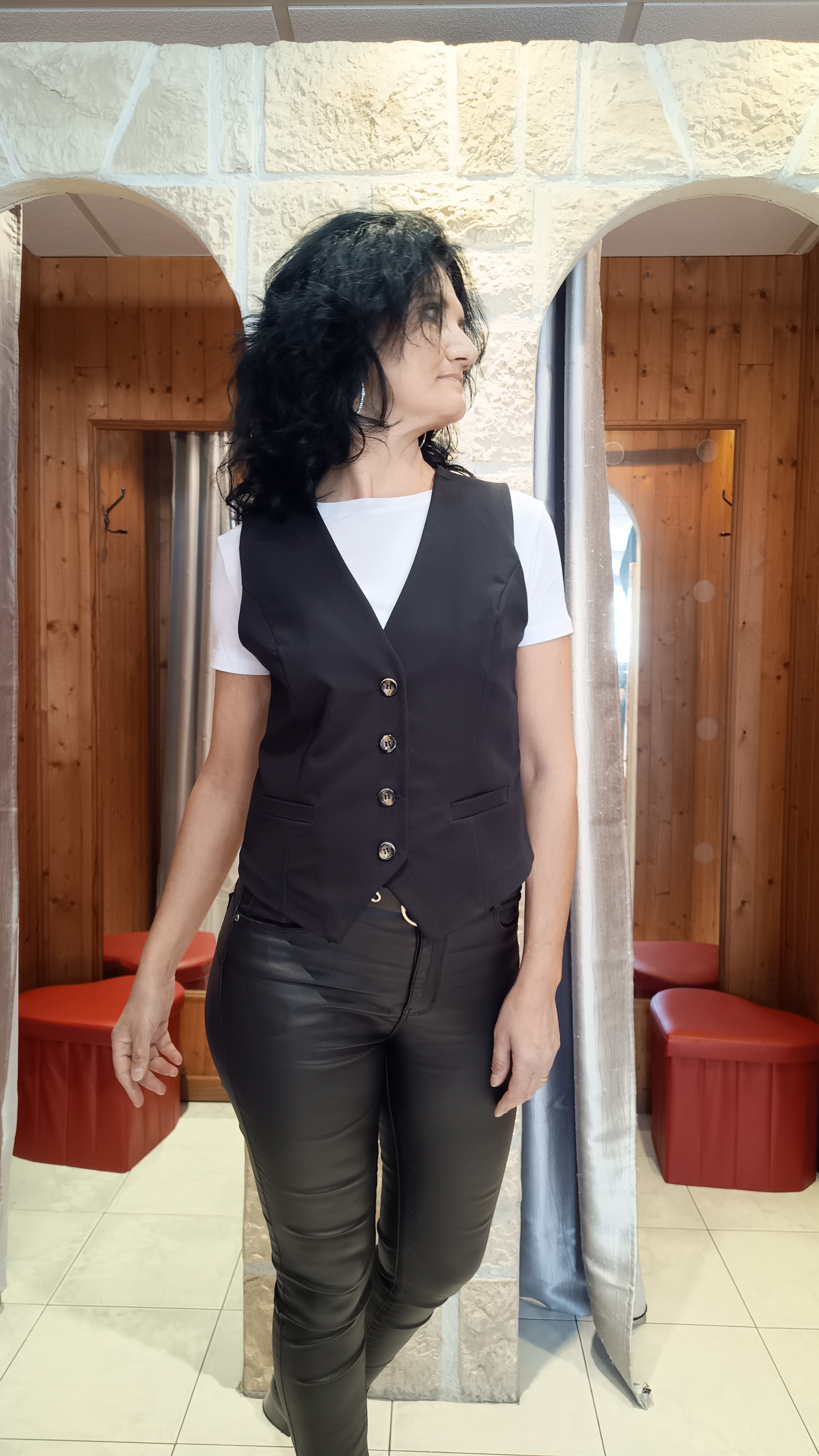Gilet costume noir
