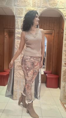 Jean Reversible imprimé fleurs 