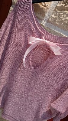 Pull lurex rose