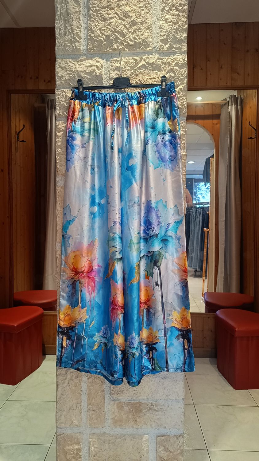 Pantalon Aquarelle bleu