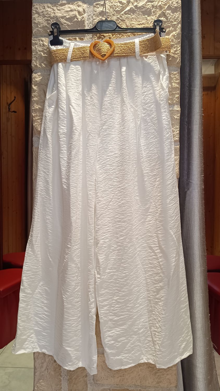 Pantalon fluide blanc 