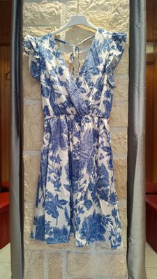 Robe courte Florence bleu 
