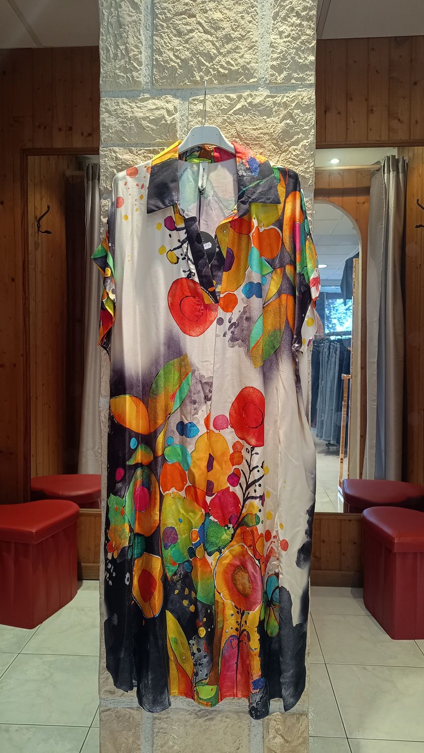 Robe longue Rainbow noir