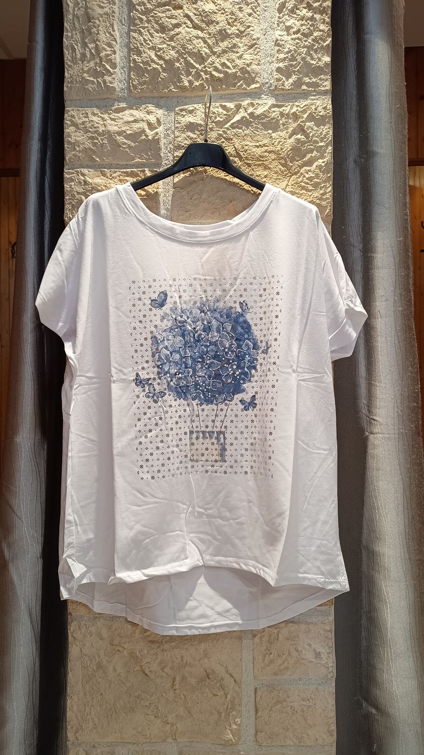 T-shirt Montgolfière bleu