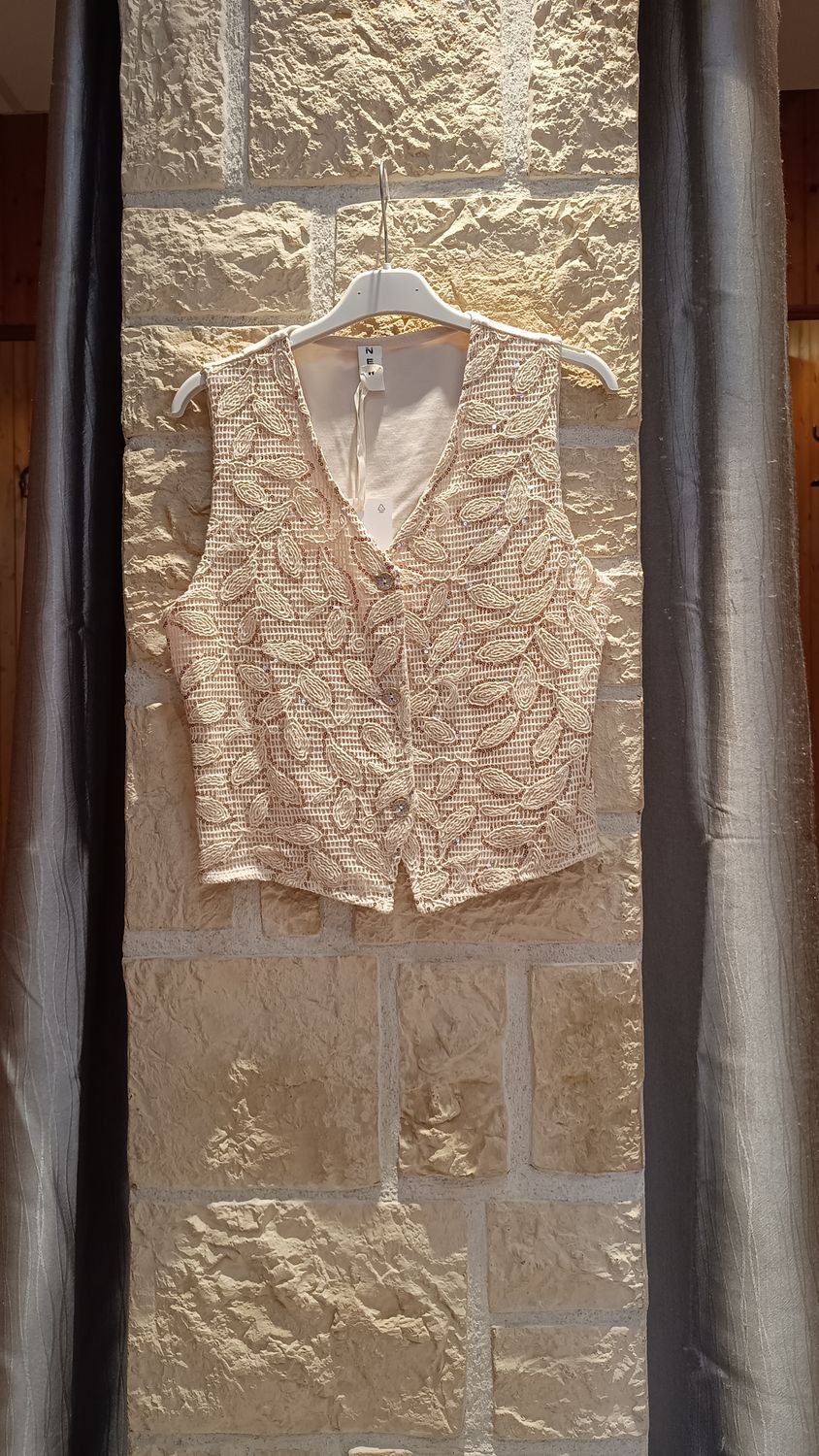 Gilet été Dania beige 