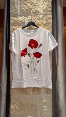 T-shirt Coquelicot rouge 
