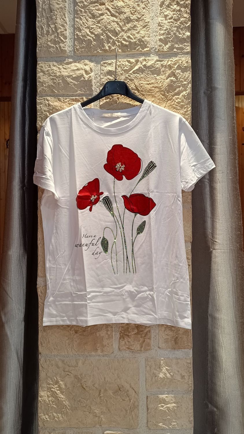 T-shirt Coquelicot rouge 