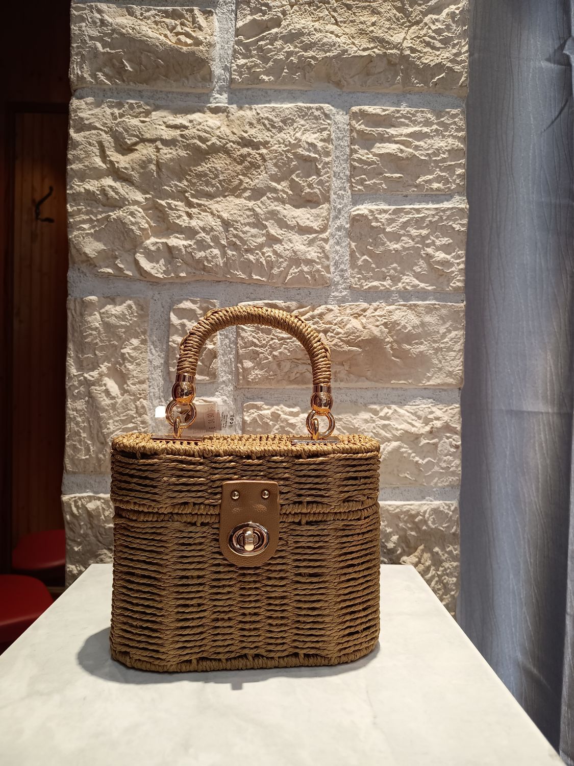 Sac à main Box marron