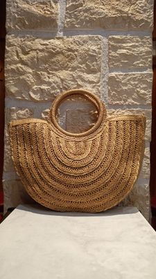 Sac panier Demi-lune marron 