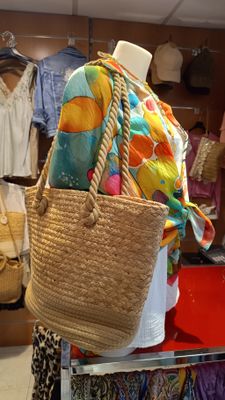 Sac panier Corde marron